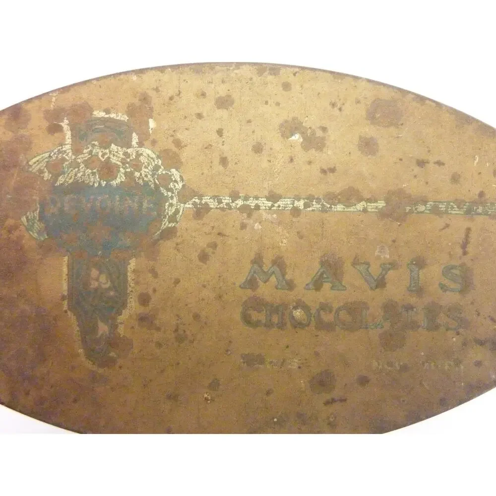 Antique Devoine Mavis Chocolate Tin Circa 1920's